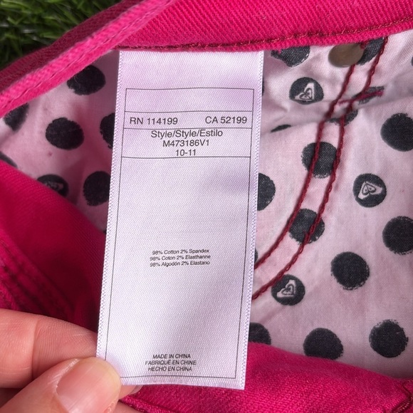 ROXY Magenta Cut Off Denim Shorts size 26 - Picture 6 of 8